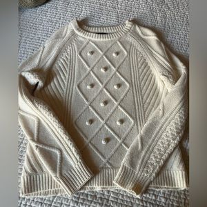J crew cream sweater